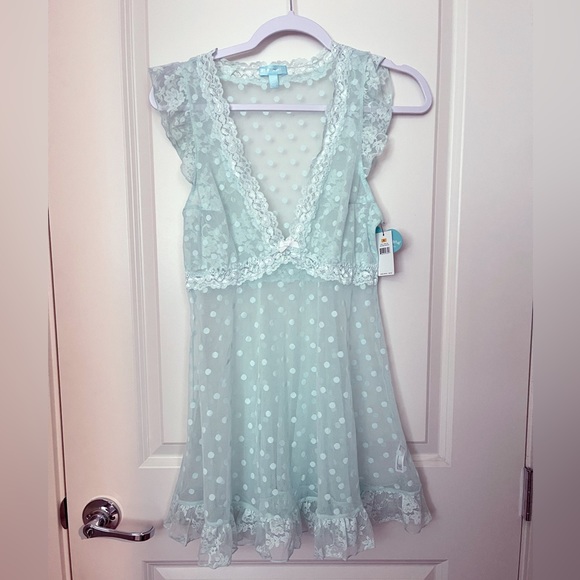 Blue by Betsey Johnson Other - Blue By Betsey Johnson intimate sheer lace dress